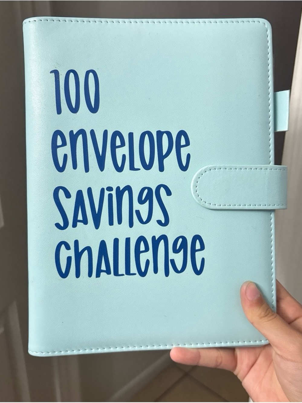 Amazon Light Blue 100 Envelope Savings Challenge Wallet